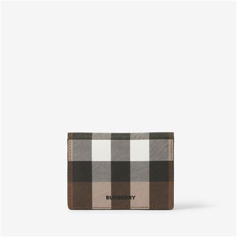 burberry mens checkerd multi colored|Check and Leather Card Case in Dark birch brown .